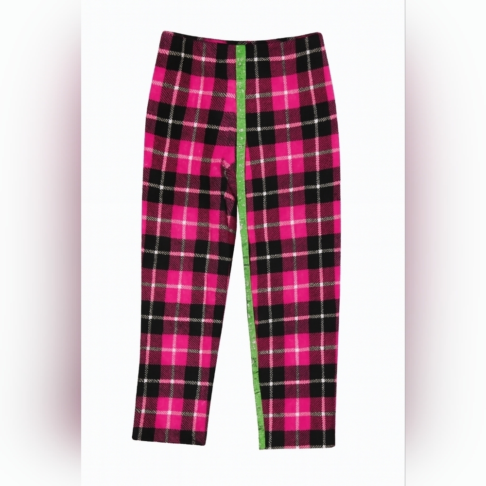 Women's Pink And Black Plaid Pajama Pants (M) - Picture 5 of 11